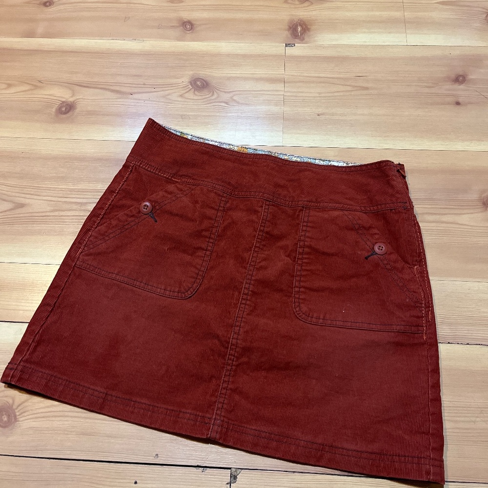 Prana corduroy skirt
